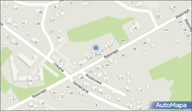 Kędzierzyn-Koźle, Stefana Batorego, 21, mapa Kędzierzyna-Koźle