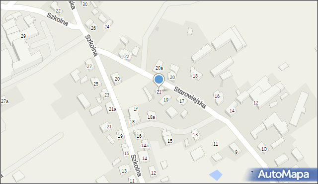 Kiełpino, Starowiejska, 21, mapa Kiełpino