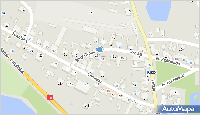 Kikół, Stary Rynek, 15, mapa Kikół