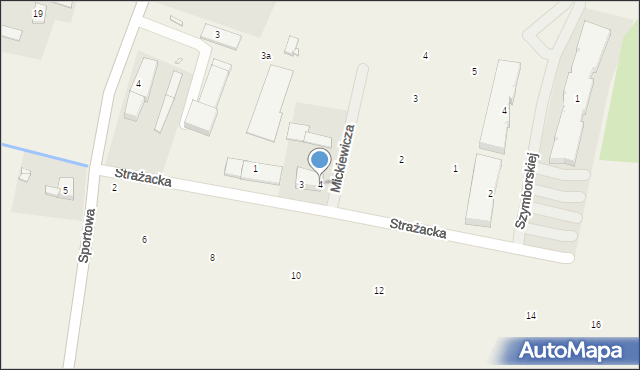 Kleszczewo, Strażacka, 4, mapa Kleszczewo