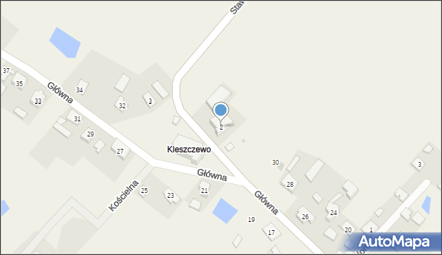 Kleszczewo Kościerskie, Stawickiego Ignacego, ks., 2, mapa Kleszczewo Kościerskie