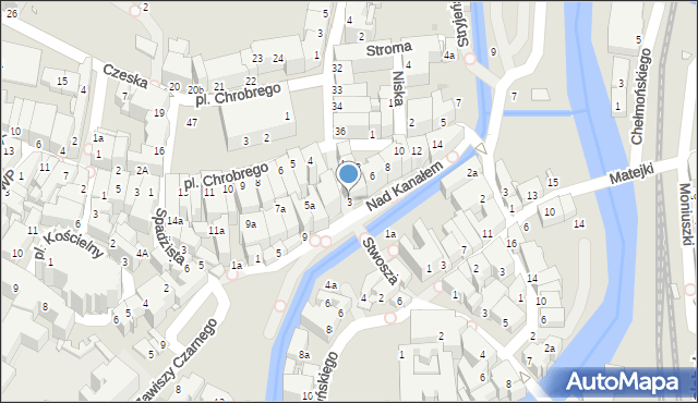 Kłodzko, Stwosza Wita, 3, mapa Kłodzka