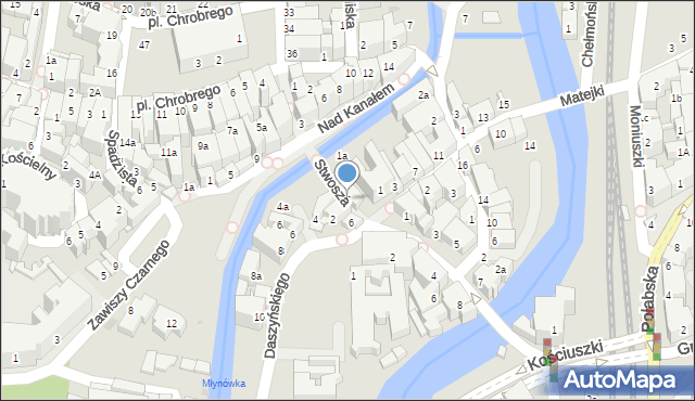 Kłodzko, Stwosza Wita, 5, mapa Kłodzka