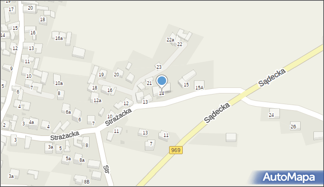 Kluszkowce, Strażacka, 14, mapa Kluszkowce