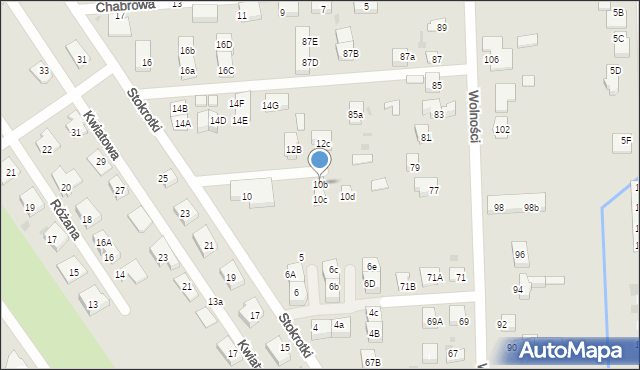 Knurów, Stokrotki, 10b, mapa Knurów