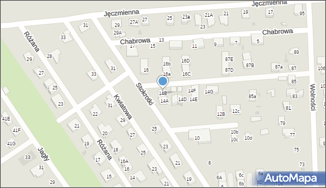 Knurów, Stokrotki, 14B, mapa Knurów