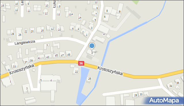 Kobylin, Strzelecka, 2, mapa Kobylin