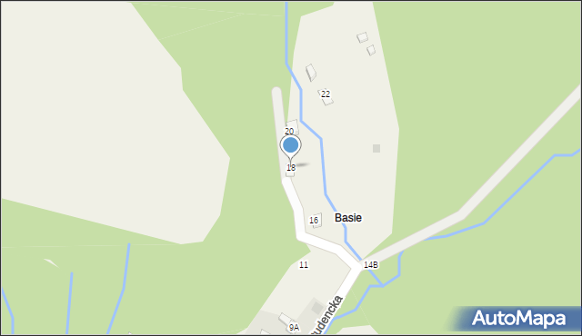 Kocierz Rychwałdzki, Studencka, 18, mapa Kocierz Rychwałdzki