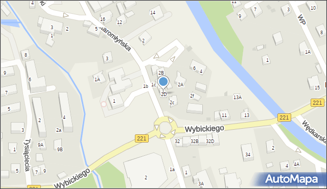 Kolbudy, Staromłyńska, 2D, mapa Kolbudy