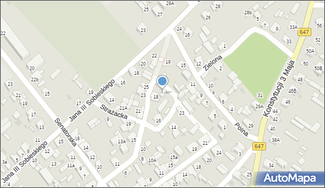 Kolno, Strażacka, 20, mapa Kolno