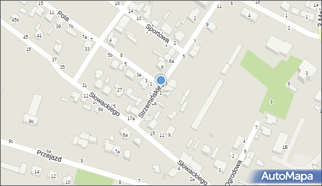 Koluszki, Strzemińskiego, 1, mapa Koluszki