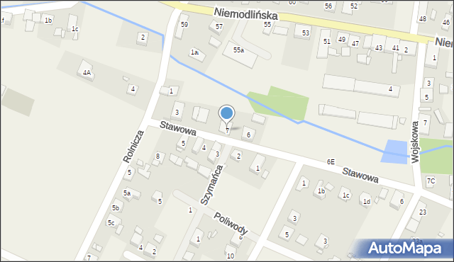 Komprachcice, Stawowa, 7, mapa Komprachcice