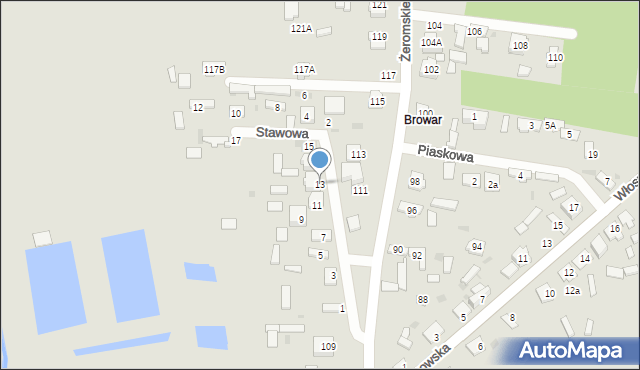 Koniecpol, Stawowa, 13, mapa Koniecpol