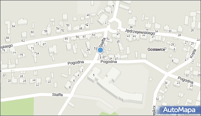 Konin, Staffa Leopolda, 3, mapa Konina