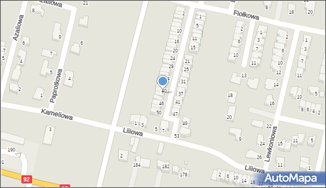 Konin, Stokrotkowa, 42, mapa Konina