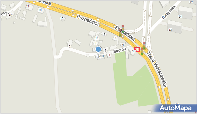 Konin, Stroma, 3A, mapa Konina