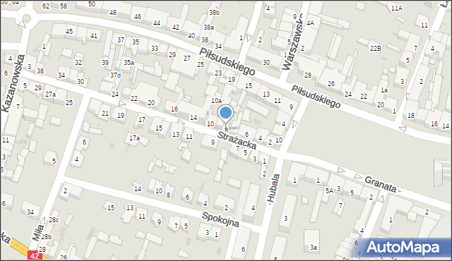 Końskie, Strażacka, 8, mapa Końskie