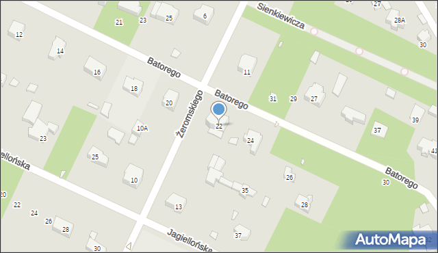 Konstancin-Jeziorna, Stefana Batorego, 22, mapa Konstancin-Jeziorna