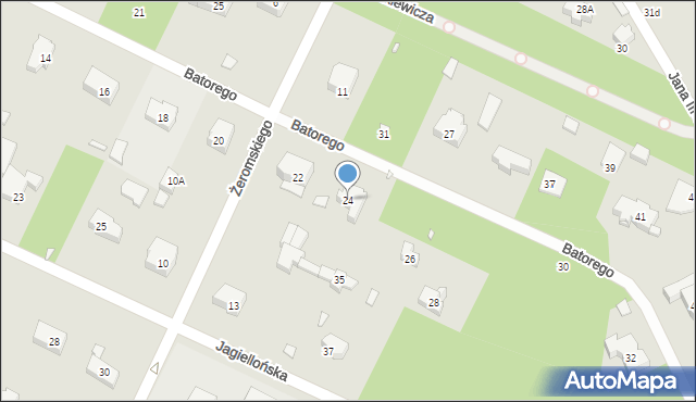 Konstancin-Jeziorna, Stefana Batorego, 24, mapa Konstancin-Jeziorna