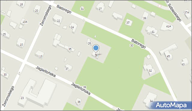 Konstancin-Jeziorna, Stefana Batorego, 28, mapa Konstancin-Jeziorna