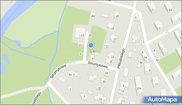 Konstancin-Jeziorna, Strumykowa, 6, mapa Konstancin-Jeziorna
