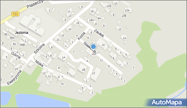 Konstancin-Jeziorna, Stawowa, 11A, mapa Konstancin-Jeziorna