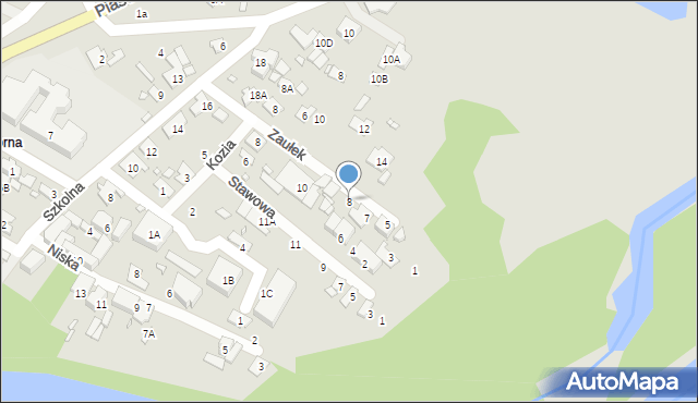 Konstancin-Jeziorna, Stawowa, 8, mapa Konstancin-Jeziorna