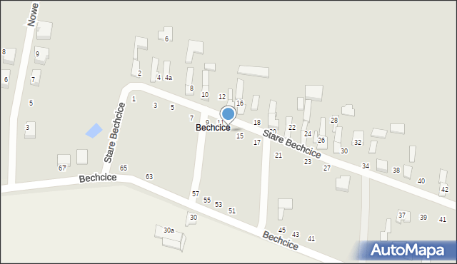 Konstantynów Łódzki, Stare Bechcice, 13, mapa Konstantynów Łódzki