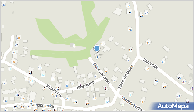 Koprzywnica, Stare Zarzecze, 8/2, mapa Koprzywnica