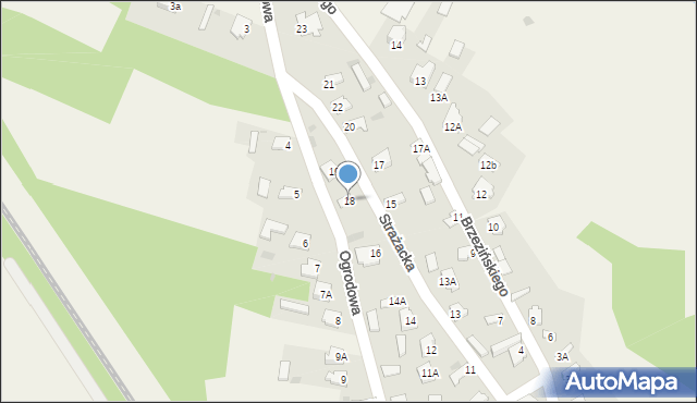 Kornica, Strażacka, 18, mapa Kornica