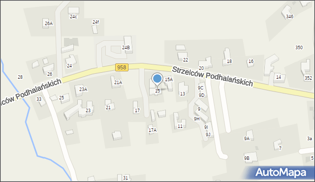 Kościelisko, Strzelców Podhalańskich, 15, mapa Kościelisko