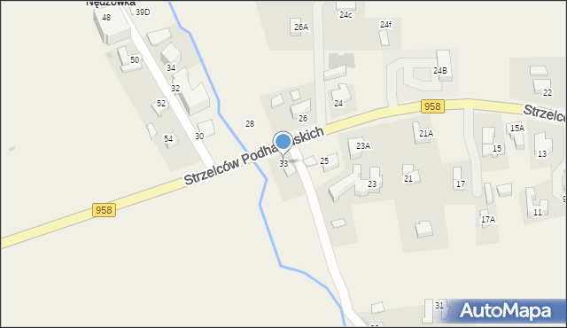 Kościelisko, Strzelców Podhalańskich, 33, mapa Kościelisko