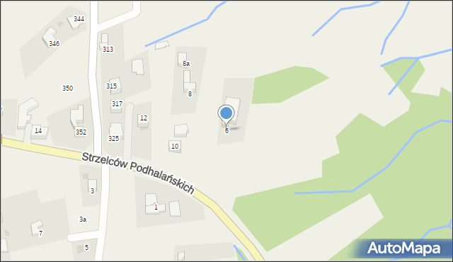 Kościelisko, Strzelców Podhalańskich, 6, mapa Kościelisko
