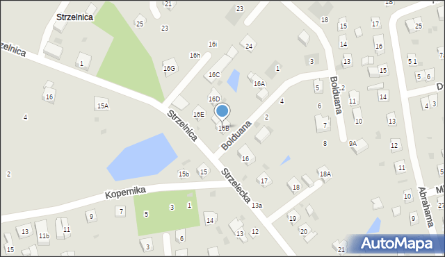 Kościerzyna, Strzelecka, 16B, mapa Kościerzyna