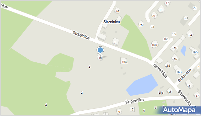 Kościerzyna, Strzelnica, 3, mapa Kościerzyna