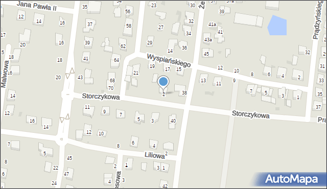 Kostrzyn, Storczykowa, 2, mapa Kostrzyn