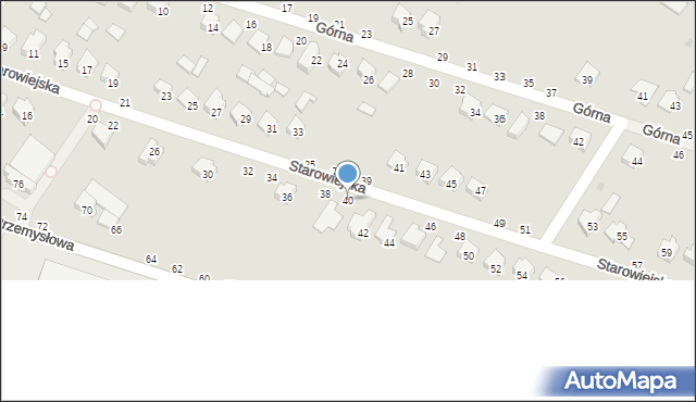 Kozienice, Starowiejska, 40, mapa Kozienice