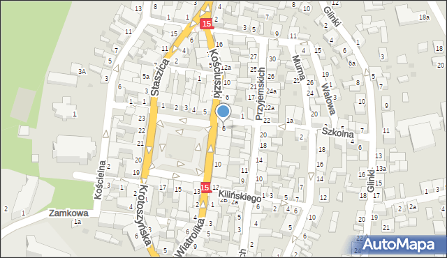 Koźmin Wielkopolski, Stary Rynek, 6, mapa Koźmin Wielkopolski