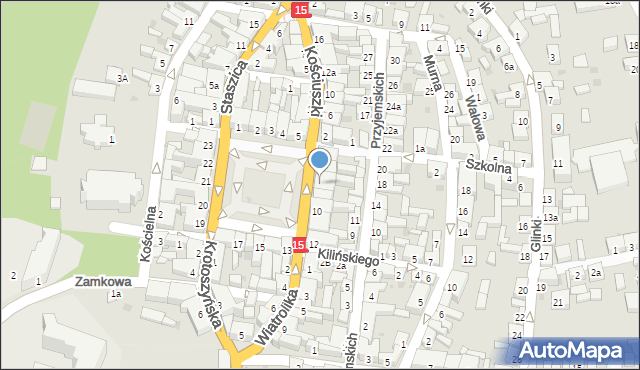 Koźmin Wielkopolski, Stary Rynek, 8, mapa Koźmin Wielkopolski