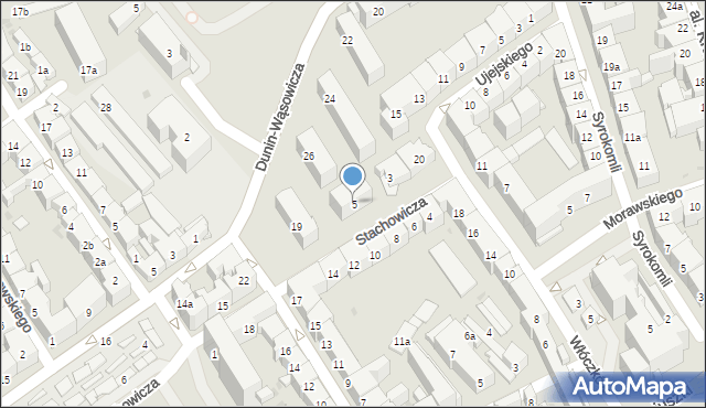 Kraków, Stachowicza Michała, 5, mapa Krakowa