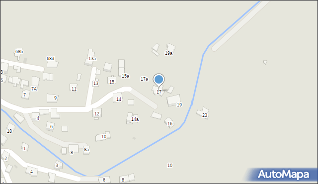 Kraków, Stryjeńskiej Zofii, 17, mapa Krakowa