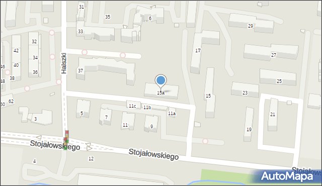Kraków, Stojałowskiego Stanisława, ks., 15a, mapa Krakowa