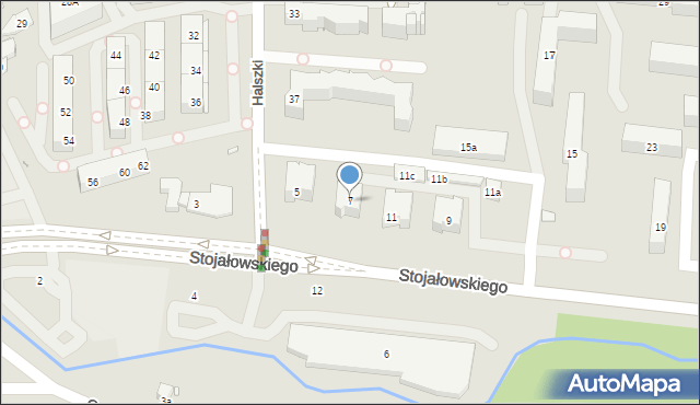 Kraków, Stojałowskiego Stanisława, ks., 7, mapa Krakowa