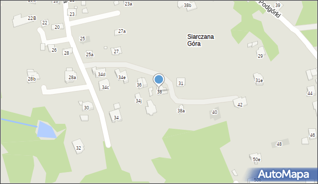 Kraków, Stepowa, 38, mapa Krakowa