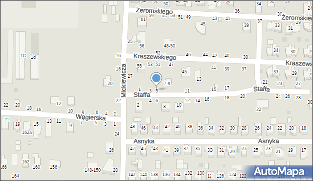 Kraśnik, Staffa Leopolda, 5, mapa Kraśnik