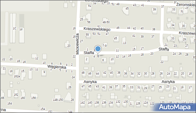 Kraśnik, Staffa Leopolda, 6, mapa Kraśnik