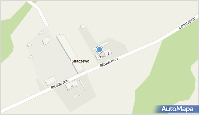 Kręcko, Stradzewo, 4A, mapa Kręcko