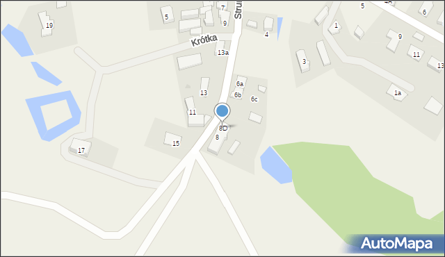 Krępa Słupska, Strumykowa, 8D, mapa Krępa Słupska