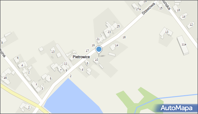 Krępna, Stawowa, 12, mapa Krępna