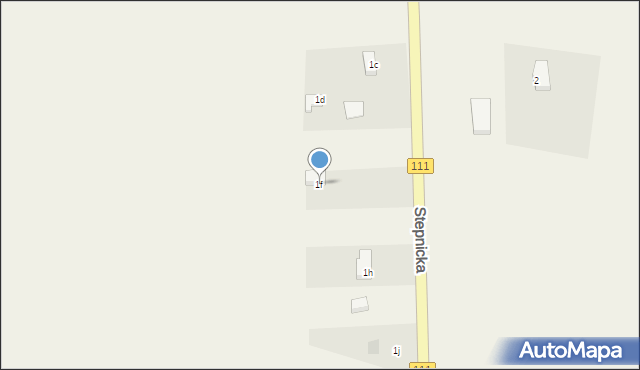 Krępsko, Stepnicka, 1f, mapa Krępsko